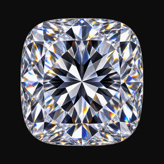 Cushion lab-grown diamond