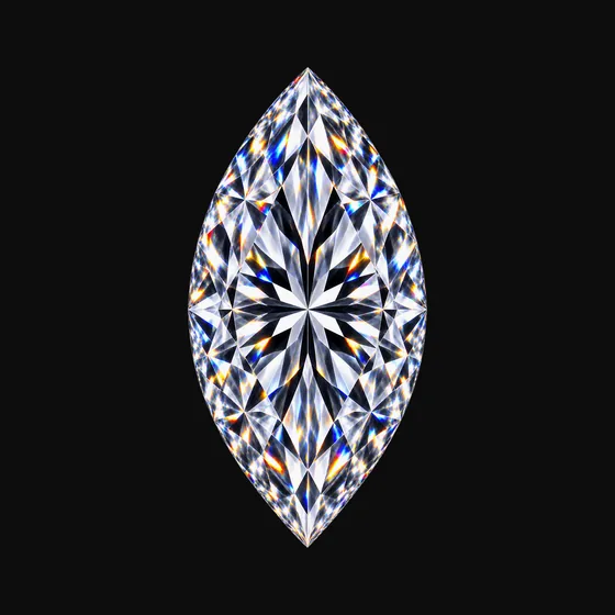 Marquise lab-grown diamond