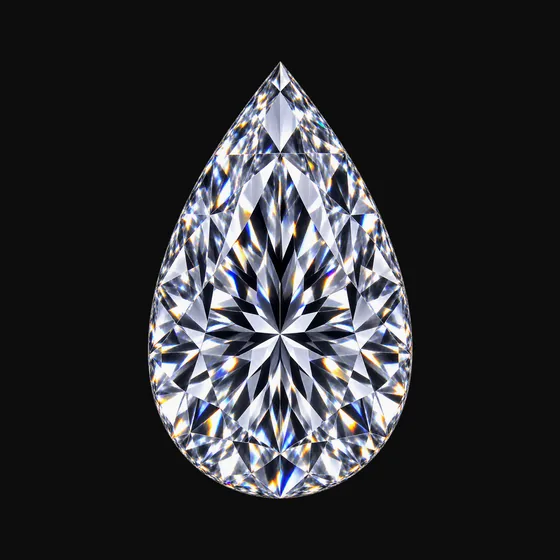 Pear lab-grown diamond