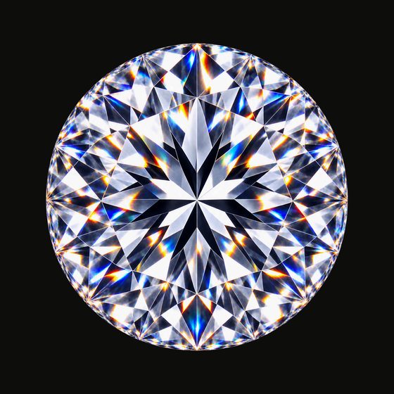 Round brilliant cut lab-grown diamond