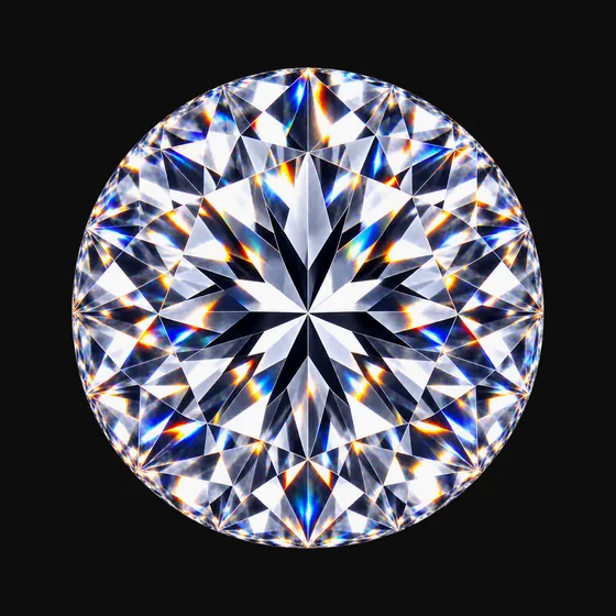 Round brilliant lab-grown diamond